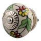 Pea Green Leaf Flower Ceramic Cabinet Knob Online